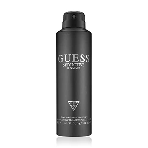 Guess Seductive Men/Homme Eau De Toilette 4 Piece Gift Set - Cologne Spray 3.4 Fl. Oz., Deodorizing Body Spray 6.0 Oz., Shower Gel 3.4 Fl. Oz., & Pouc