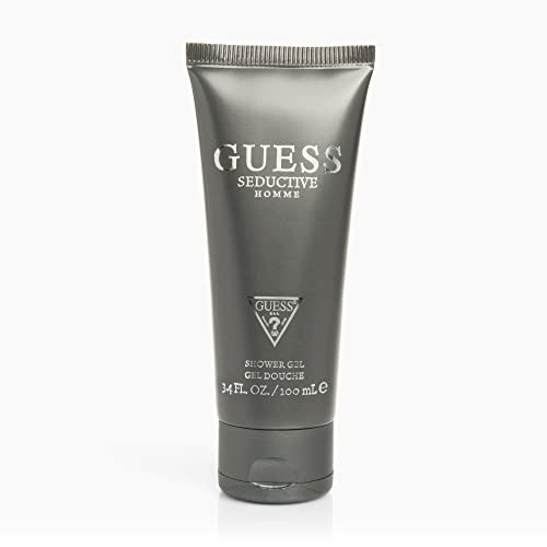 Guess Seductive Men/Homme Eau De Toilette 4 Piece Gift Set - Cologne Spray 3.4 Fl. Oz., Deodorizing Body Spray 6.0 Oz., Shower Gel 3.4 Fl. Oz., & Pouc
